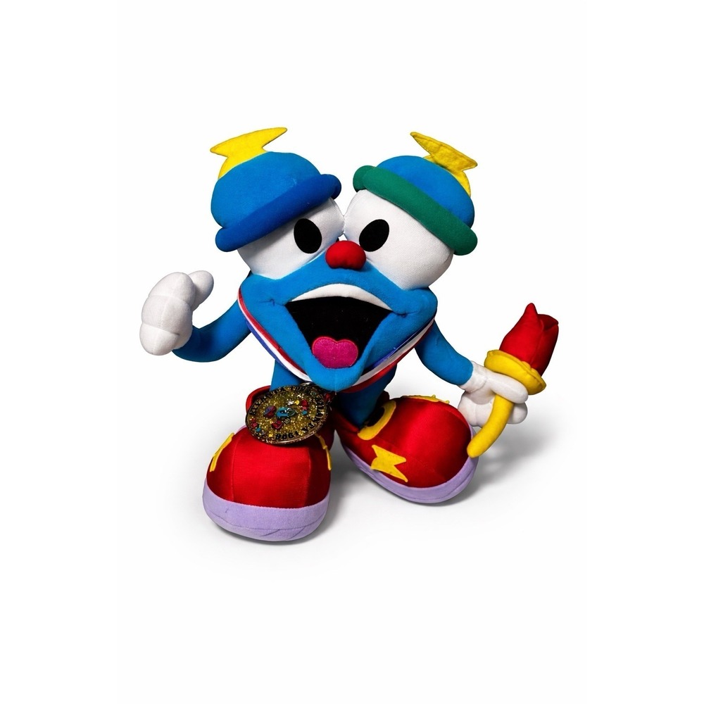 Atlanta 1996 Olympics Izzy Plush Mascot w Medal Vintage Olympic Stuffed